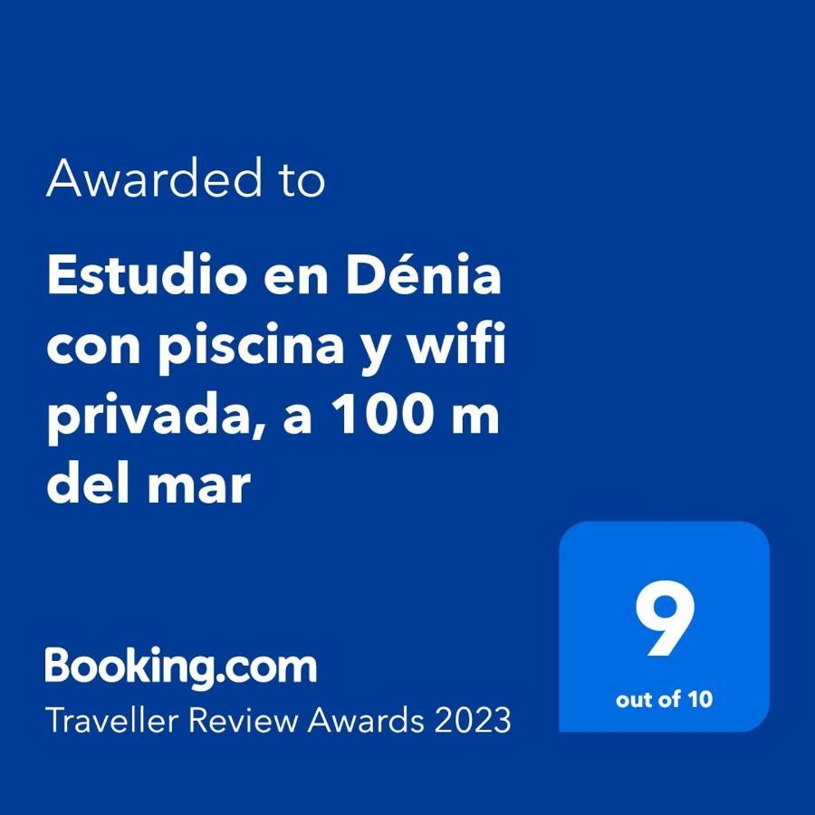 Estudio en Dénia con piscina y wifi privada, a 100 m del mar Extérieur photo